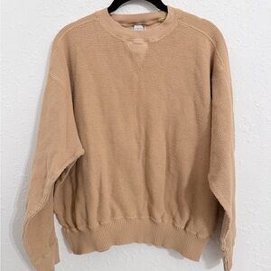 Orange Crewneck Sweater for Men